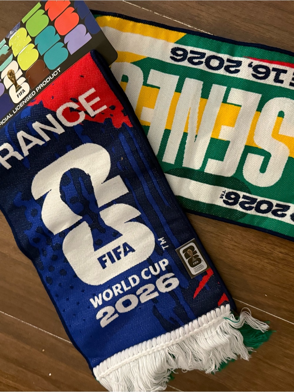 World Cup 2026 soccer scarf france senegal mbappe gameday souvenir